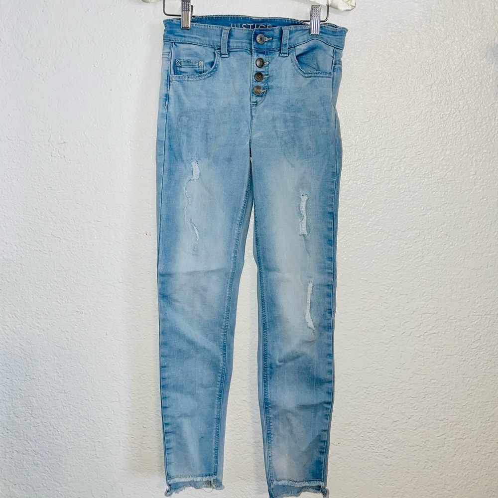 Justice girls jeans 14 slim